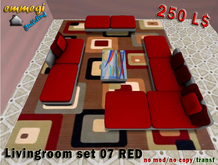 Livingroom Set 07 RED