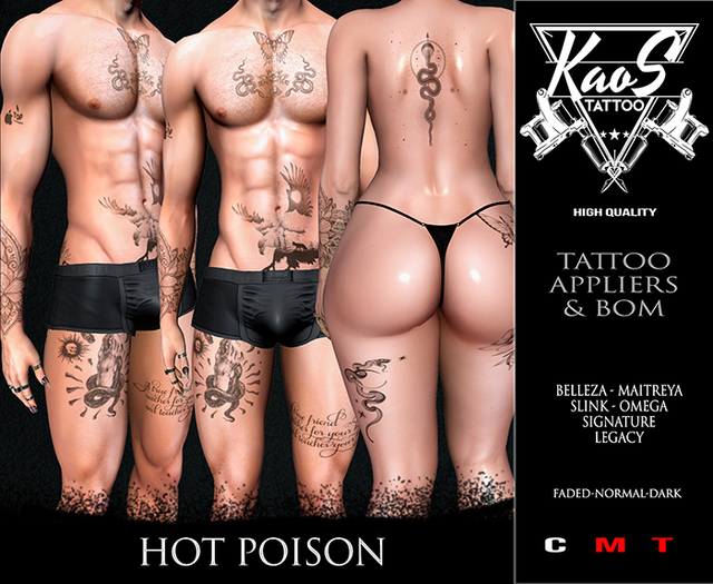 KAOS HOT POISON TATTOO