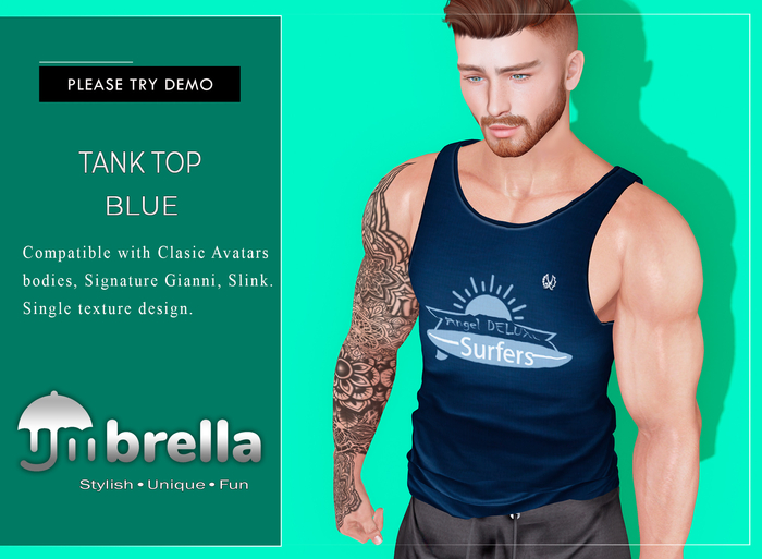 UMbreLLa - Blue Tank Top SIGNATURE/SLINK
