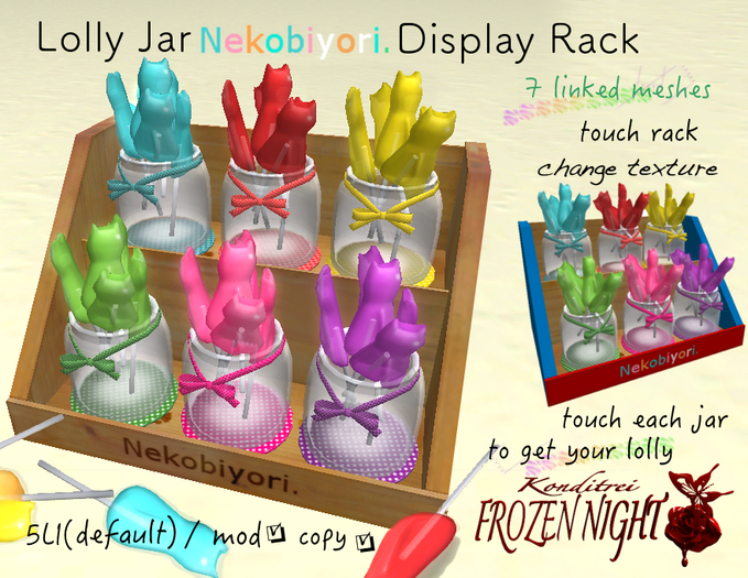 FN*Lolly jar "Nekobiyori." Display Rack