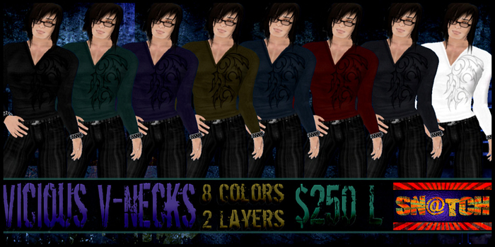 :::Sn@tch Vicious V-Neck Sweaters:::