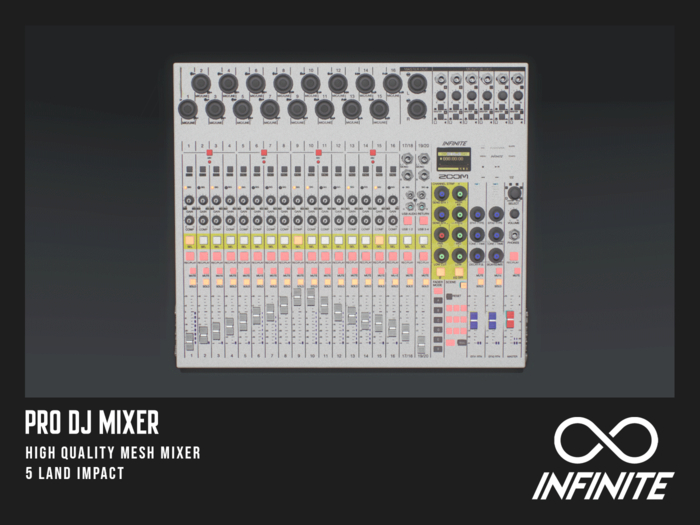 Infinite - Pro DJ Mixer (White)