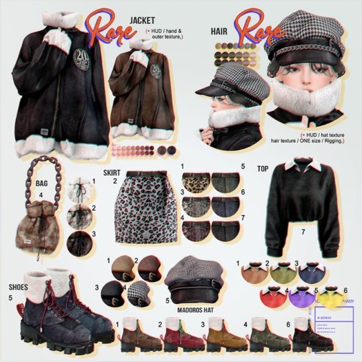 `M.BIRDIE / moos look. Jacket Maitreya RARE