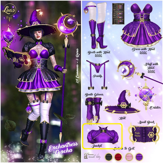 Luas Enchantress Jacket Black Gacha