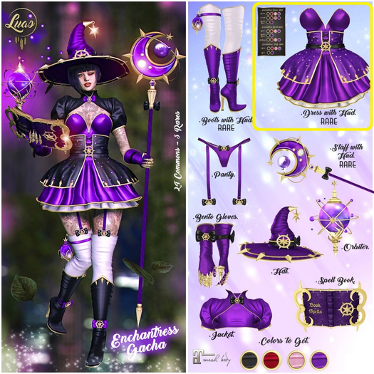 Luas Enchantress Dress RARE Gacha