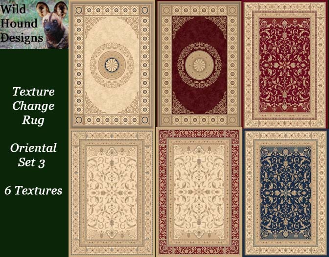 [WHD] -- Texture Change Rug - Oriental Set 3 (Copy/Modify)