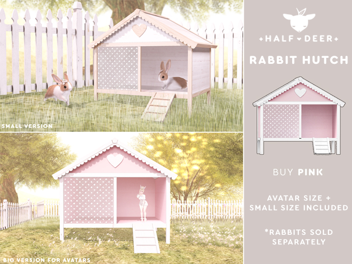 Rabbit Hutch / Coop [Pink]
