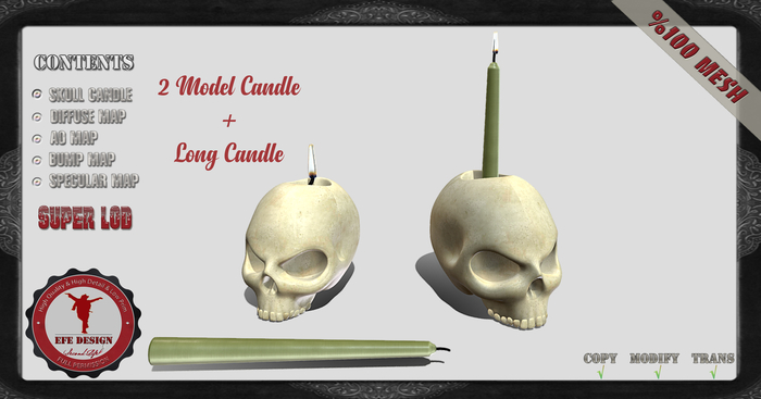 Skull Candle Pack Full Permission Efe Design