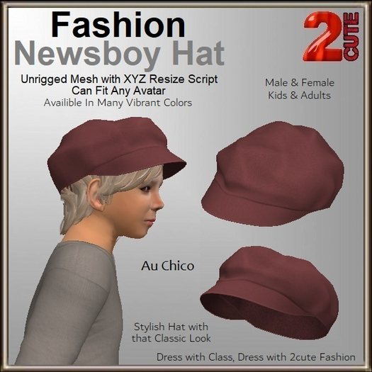 Fashion Newsboy Hat [2cute] Au Chico