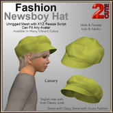 Fashion Newsboy Hat [2cute] Canary