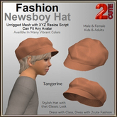 Fashion Newsboy Hat [2cute] Tangerine