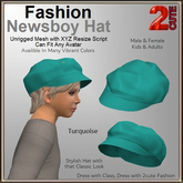 Fashion Newsboy Hat [2cute] Turquoise