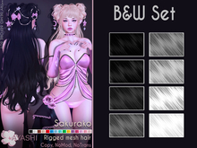 [^.^Ayashi^.^] Sakurako hair-B&W set