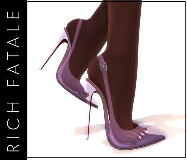 $RICH FATALE - CLEAR PVC LIONE SLINGBACK - ROYAL