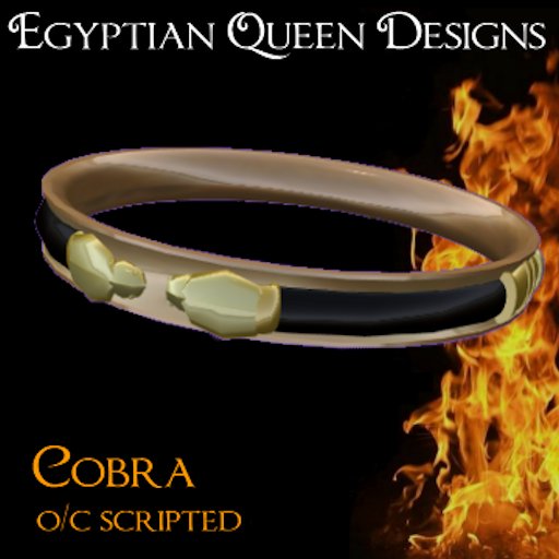 E.Q.D.EGYPTIANCOBRA COLLAR O/C SCRIPTED