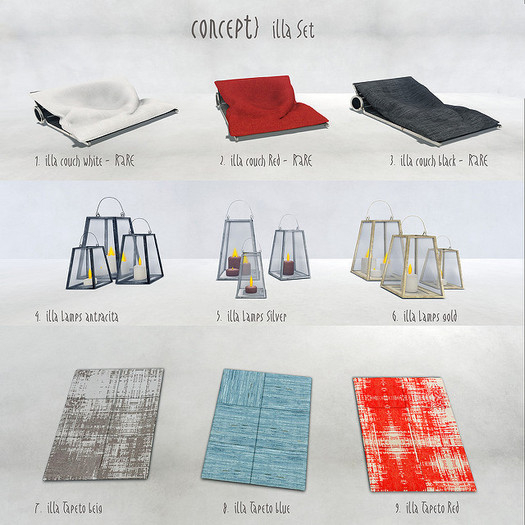 concept} 03.  illa Couch BLACK - PG - RARE