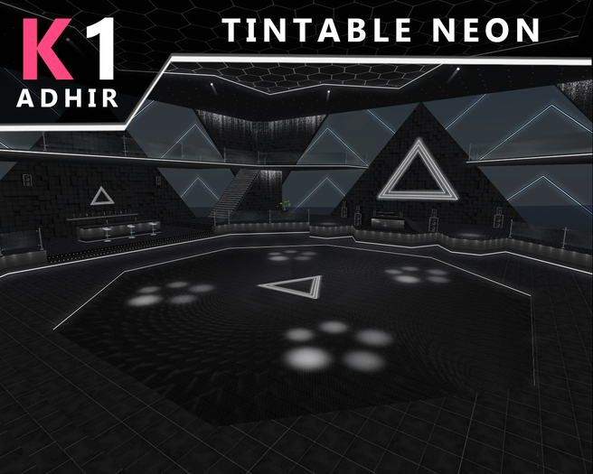 K1 - [Tintable Neon] - Disco Dance Club - 45x45 - [ADHIR] - BOX