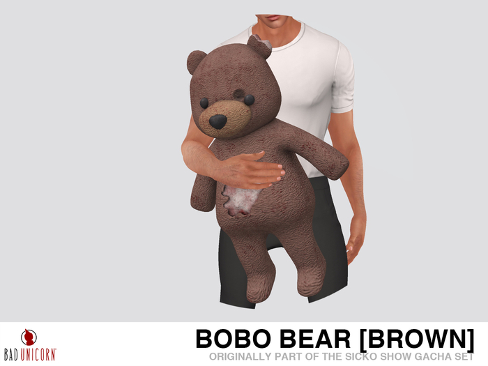 'Brown' Bobo Bear (Previously - Sicko Show Gacha Set)