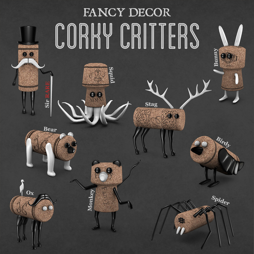Fancy Decor: Corky Critters (full set copy/mod)