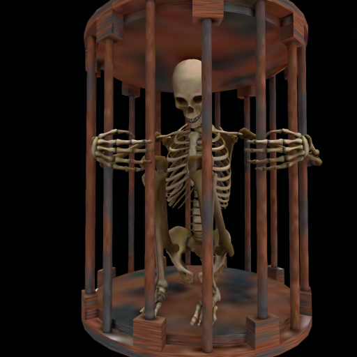 MC Halloween Sitting Pumpkin Skeleton 3 Sizes MP