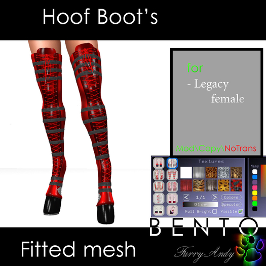 DEMO - Furry Andy - Hoof Boots for Legacy