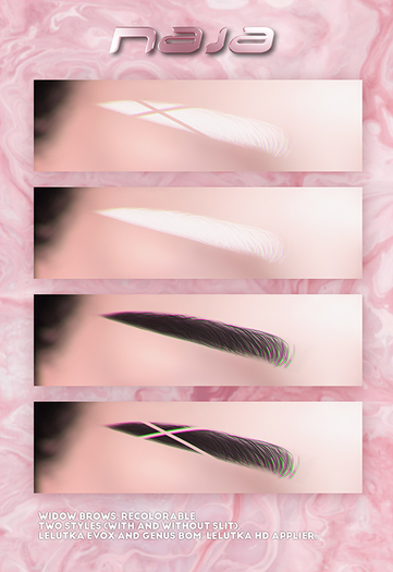 NAJA // WIDOW EYEBROWS DEMO