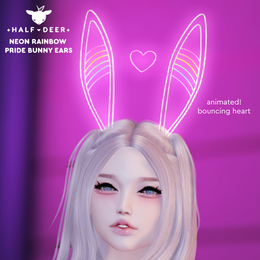 +Half-Deer+ Neon Rainbow Pride Bunny Ears [box]