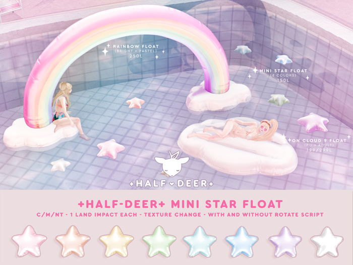 +Half-Deer+ Mini Star Float [Tex. Change]