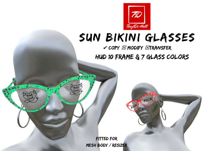TanyDi [TD] Sun bikini Glasses - Fatpack 