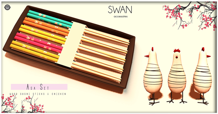 Swan Asa Set Decor