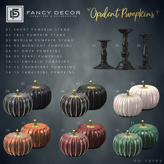 Fancy Decor: Opulent Pumpkins (full set copy/mod)