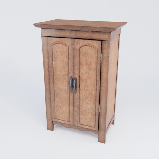 Antique Wooden Wardrobe Demo