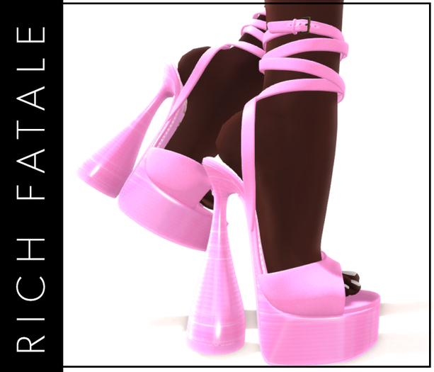 $ RICH FATALE - GROOVY PLATFORMS-BUBBLEGUM