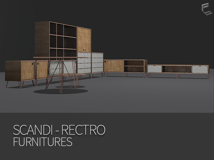SCANDI-RECTRO FURNITURES WITH CUSTOMIZE HUD <<FATPACK>>