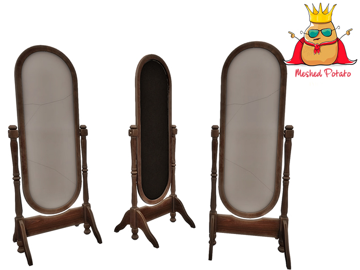 Meshed Potato - Antique Standing Mirror - Full Perm Mesh