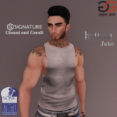 GG - Dirty White Tank Top (Gianni/Geralt/Jake/Slink)