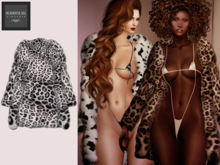 BigBeautifulDoll Godiva Mesh Fur Coat Jacket - Faux Leopard 1 - Maitreya Fur Coat Legacy Fur Coat Kupra Fur Coat