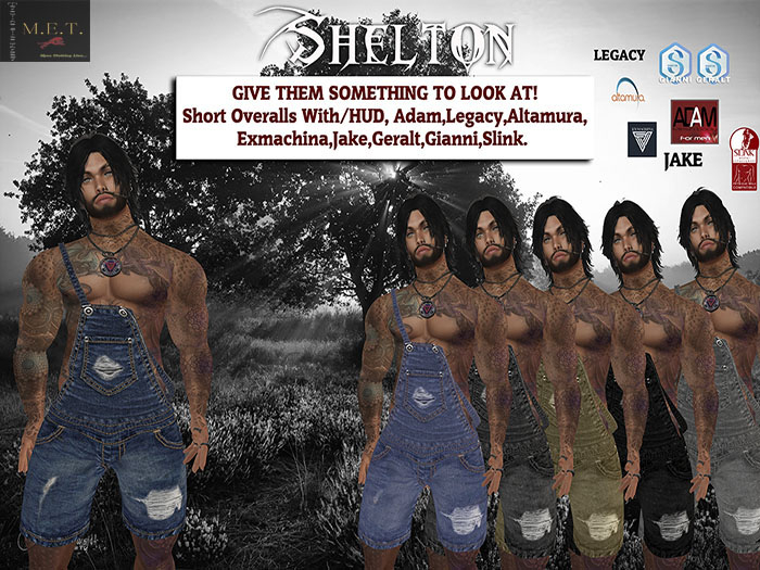 M.E.T.*Shelton*Short Overalls-W/HUD
