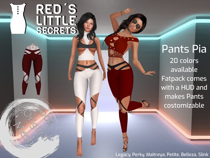 RLS Pant Pia Bloodred
