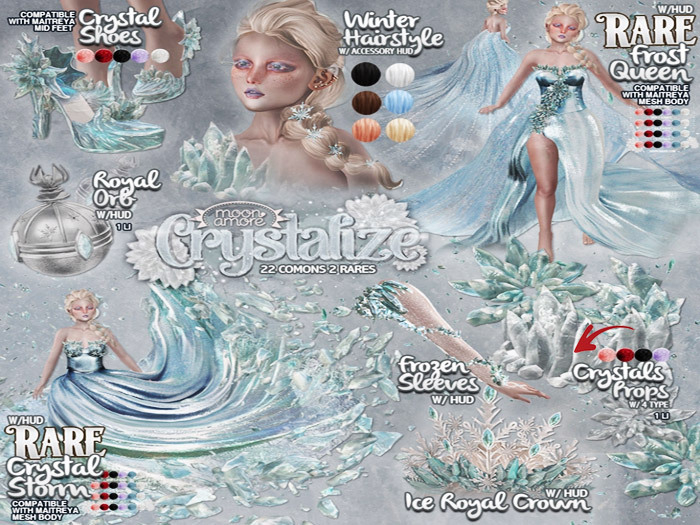 :Moon Amore: Crystallize / Crystal Shoes / ROSE