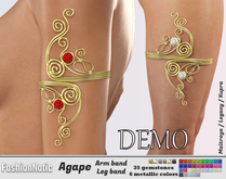 Demo  Agape Arm & Leg Band  Fatpack Colors - Maitreya , Lara Petite, Kupra, Original, Legacy - FashionNatic