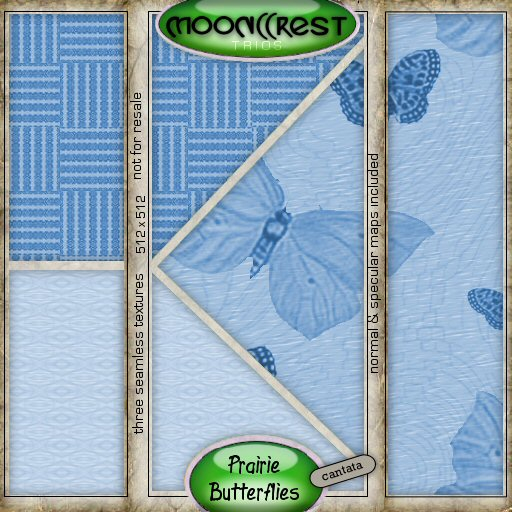 m(( 3Trios PrairieButterflies CANTATA