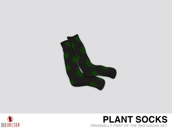 'Plants' SK8 Socks (Previously - SK8 Life  Gacha Set)