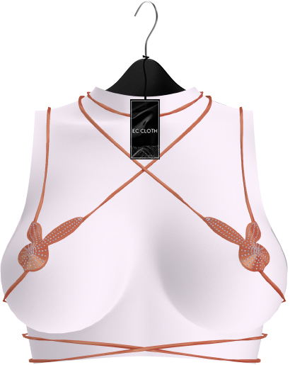Ec.cloth - Play Bunny Bra - Peach (add it)