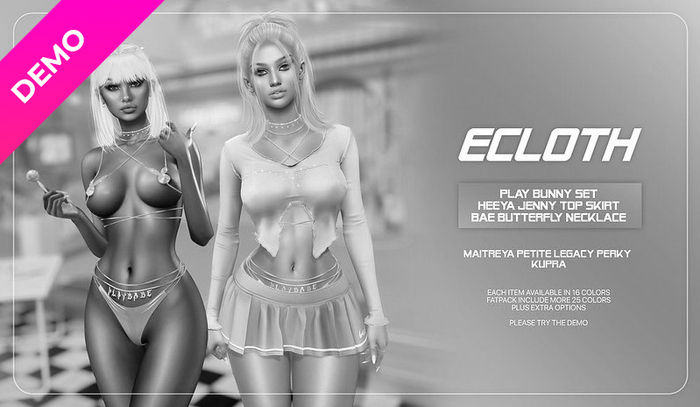 Ec.cloth - Play Bunny Bra&Tongs Demo (add it)
