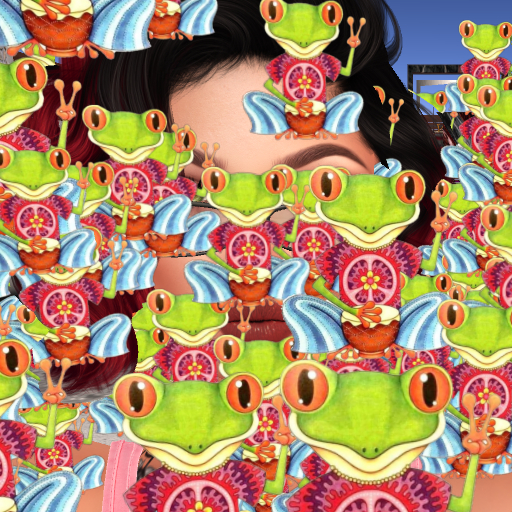 Kiss Lips Peace Frog