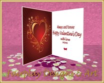 ~FDA~ Always & Forever Valentines Card*TOUCH ME*Sm