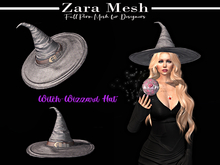 Zara Mesh - Halloween - Witch-Wizzard Hat - FULL PERM MESH