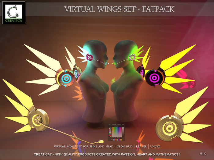 Virtual Wings Set - FatPack by CREATiCA