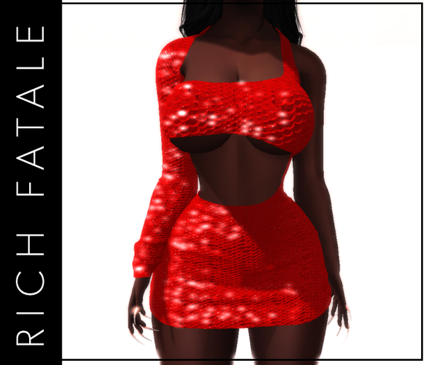 $RICH FATALE - CHARLIE  BODYCON - ROUGE